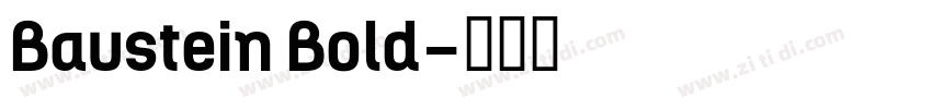 Baustein Bold字体转换